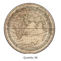 96 Pack Bulk Around The World Party Paper Plates 9 inch