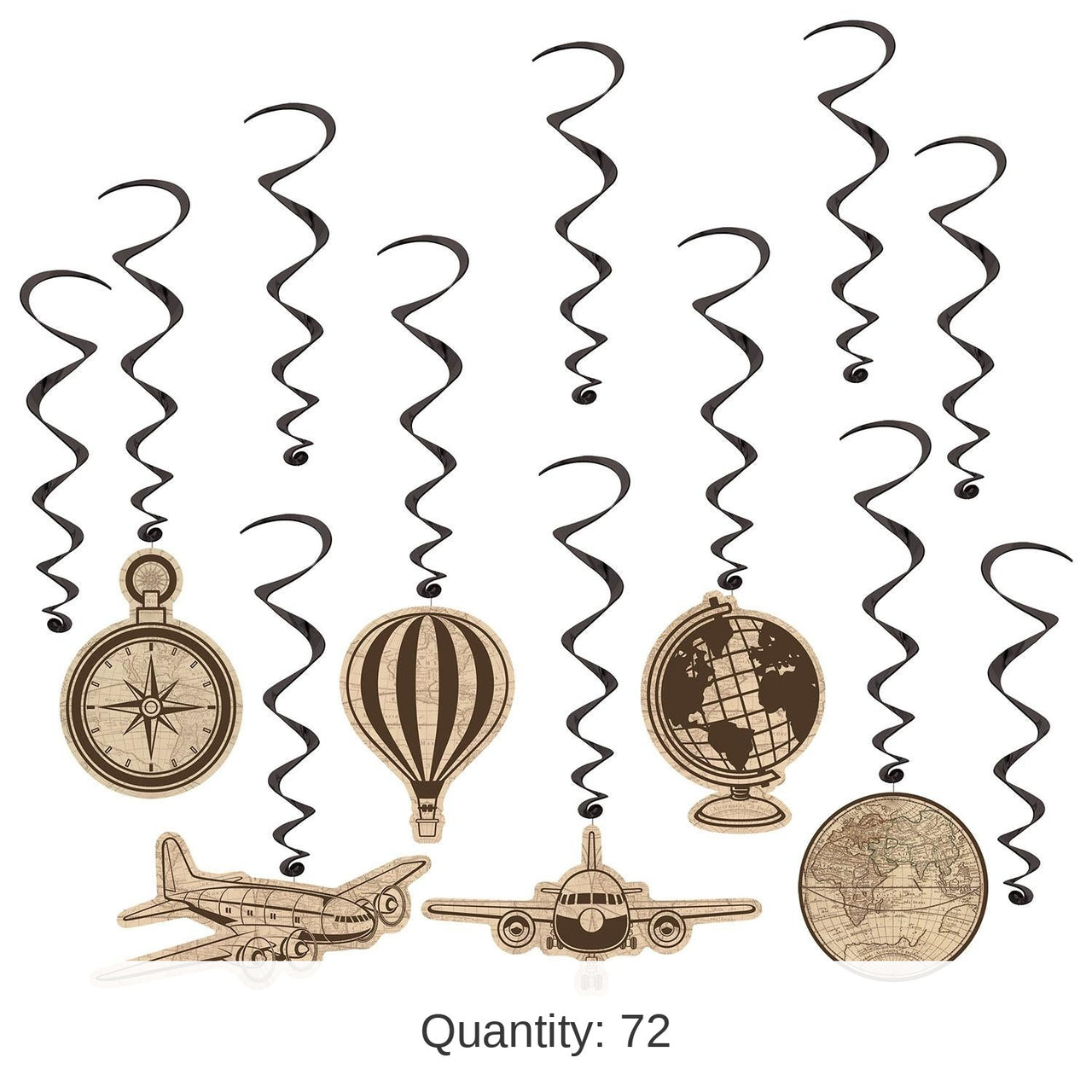 72 Pack Bulk Around The World Party Whirls