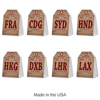 96 Pack Bulk Around The World Party Table Cards