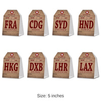 96 Pack Bulk Around The World Party Table Cards