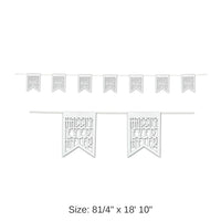 12 Pack Bulk Die-Cut Happily Ever After Wedding Party Pennant Banner