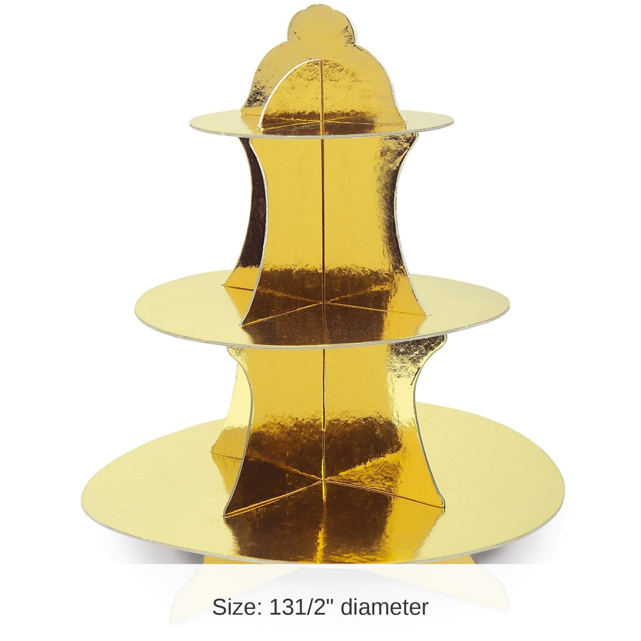 12 Pack Bulk Metallic Cupcake Stand - gold