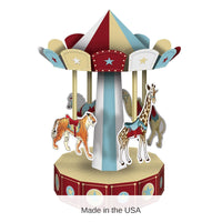 12 Pack Bulk 3-D Vintage Circus Carousel Party Centerpiece