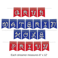 12 Pack Bulk Western Party Streamer Set