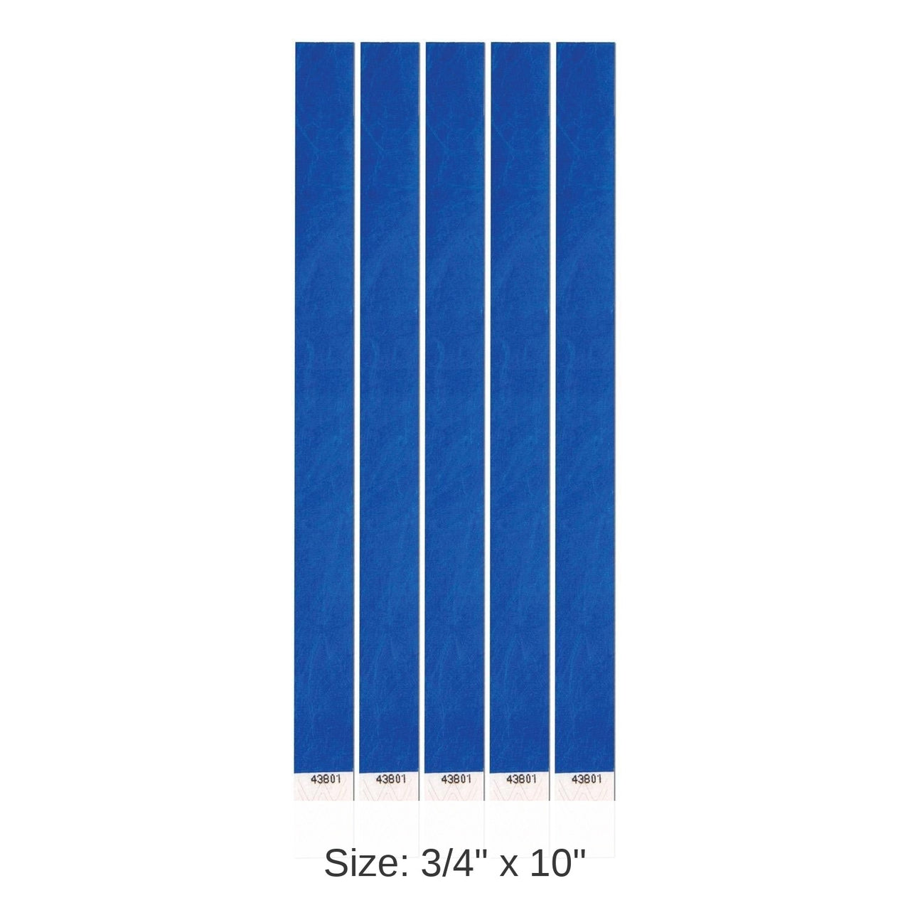 600 Pack Bulk Tyvek Wristbands blue