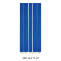600 Pack Bulk Tyvek Wristbands blue
