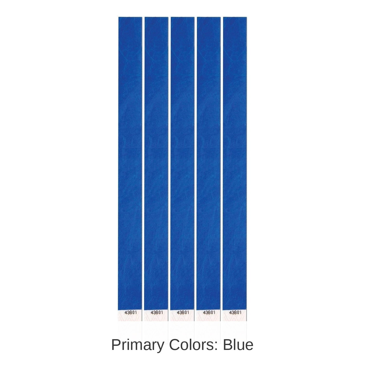 600 Pack Bulk Tyvek Wristbands blue