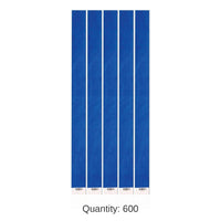 600 Pack Bulk Tyvek Wristbands blue