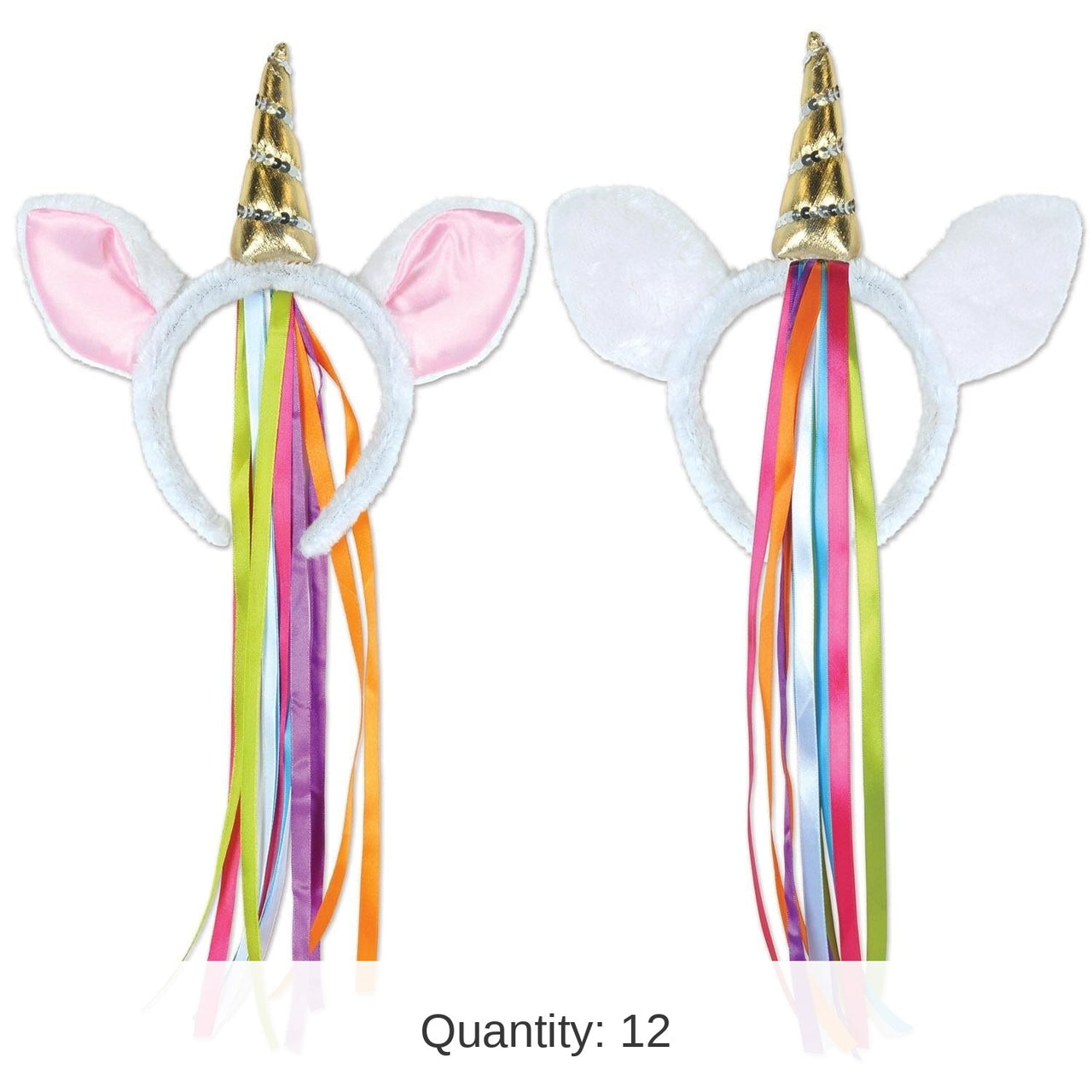 12 Pack Bulk Unicorn Headband