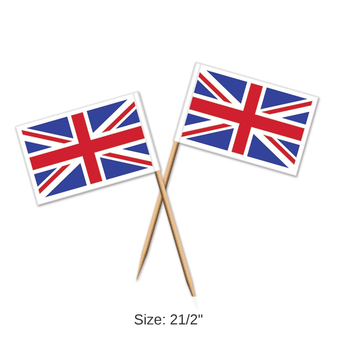 600 Pack Bulk Union Jack Party Picks