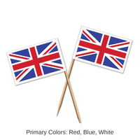 600 Pack Bulk Union Jack Party Picks