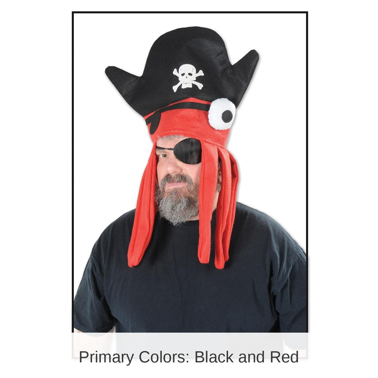 12 Pack Bulk Felt Pirate Squid Hat