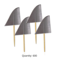 600 Pack Bulk Shark Fin Decoration Party Picks