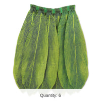 6 Pack Bulk Luau Party Ti Leaf Hula Skirt