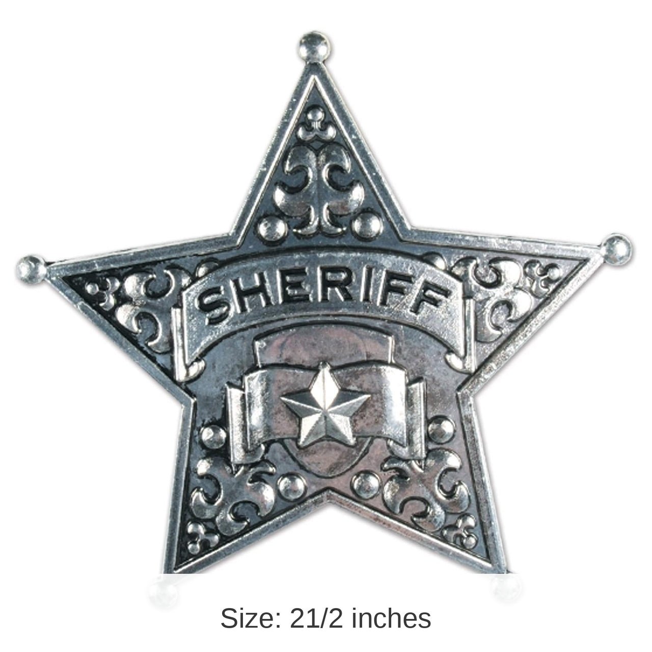 12 Pack Bulk Metal Sheriff Badge