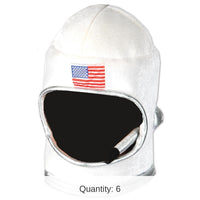 6 Pack Bulk Plush Astronaut Helmet