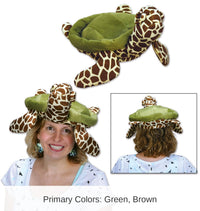 6 Pack Bulk Plush Sea Turtle Hat