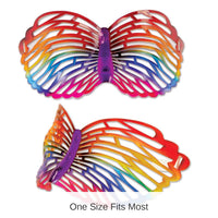 6 Pack Bulk Rainbow Butterfly Glasses