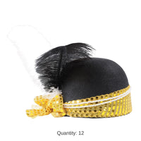 12 Pack Bulk Sequined Flapper Hat
