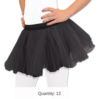 12 Pack Bulk Tutu - black