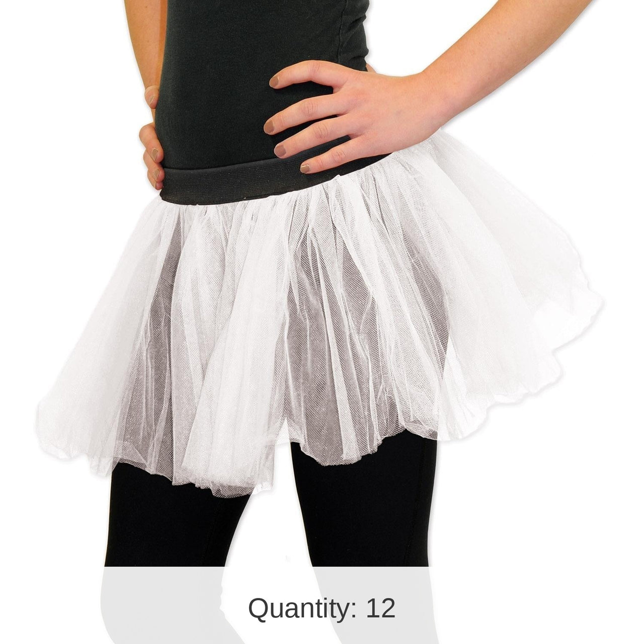 12 Pack Bulk Tutu - white