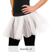 12 Pack Bulk Tutu - white