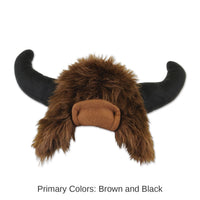 6 Pack Bulk Plush Buffalo Hat