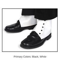 12 Pair Bulk White Spats