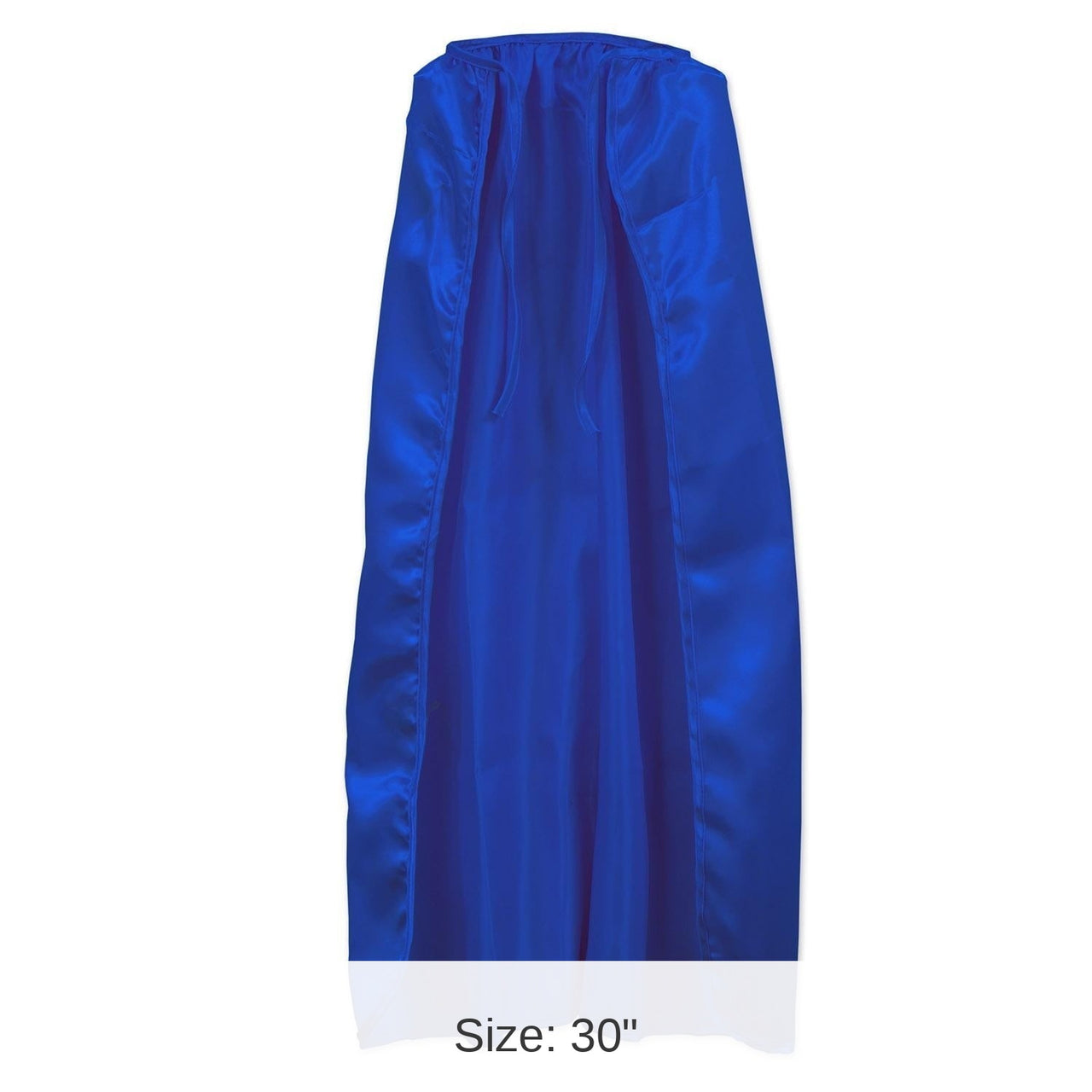 12 Pack Bulk Fabric Cape - blue - string-tie closure