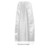 12 Pack Bulk White Fabric Cape 30 inch (Spirit Colors, Heroes, Halloween)