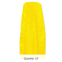 12 Pack Bulk Fabric Cape - yellow - string-tie closure