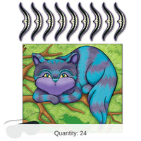 24 Pack Bulk Pin The Smile On The Cheshire Cat Party Game