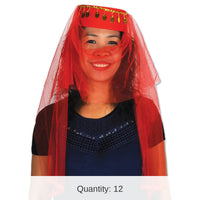 12 Pack Bulk Arabian Dancer Hat