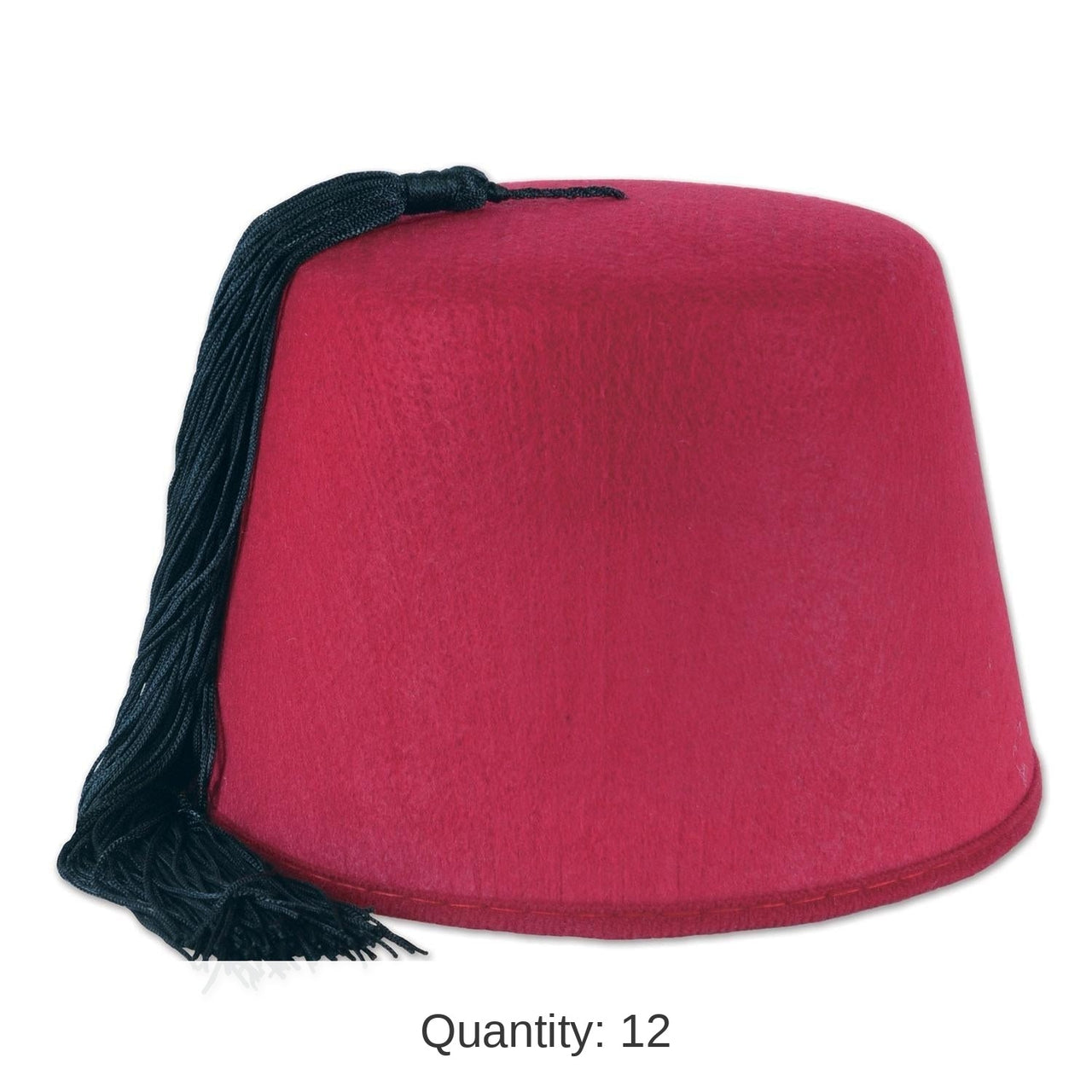 12 Pack Bulk Felt Fez Hat