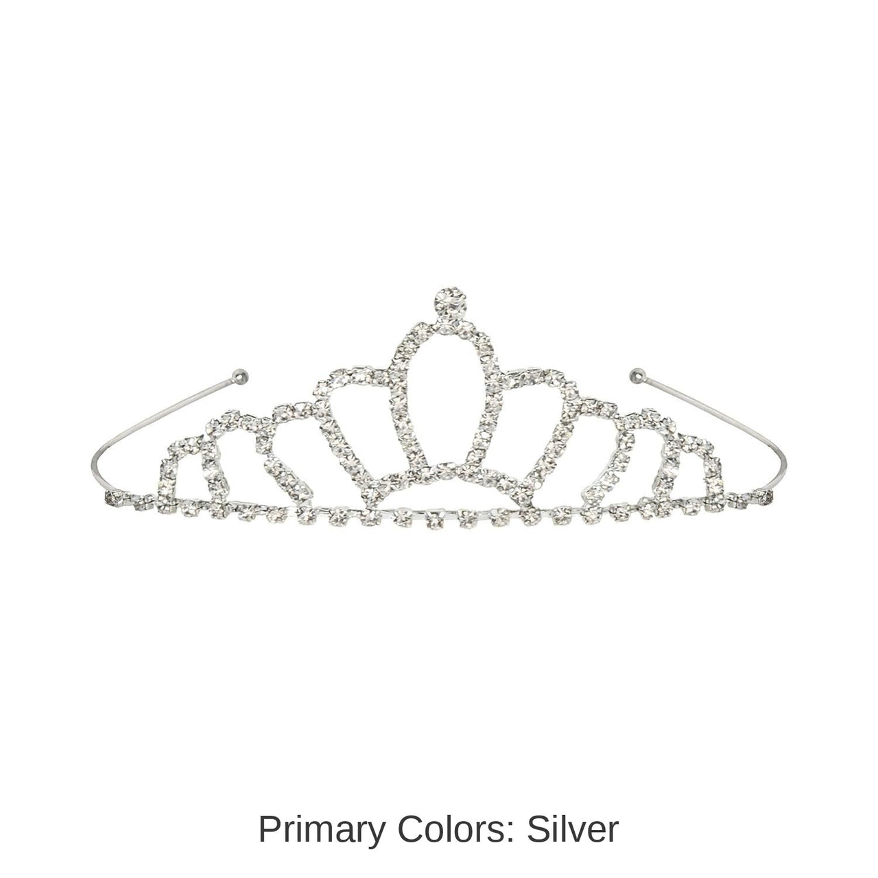 6 Pack Bulk Royal Rhinestone Tiara