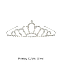 6 Pack Bulk Royal Rhinestone Tiara