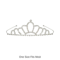6 Pack Bulk Royal Rhinestone Tiara