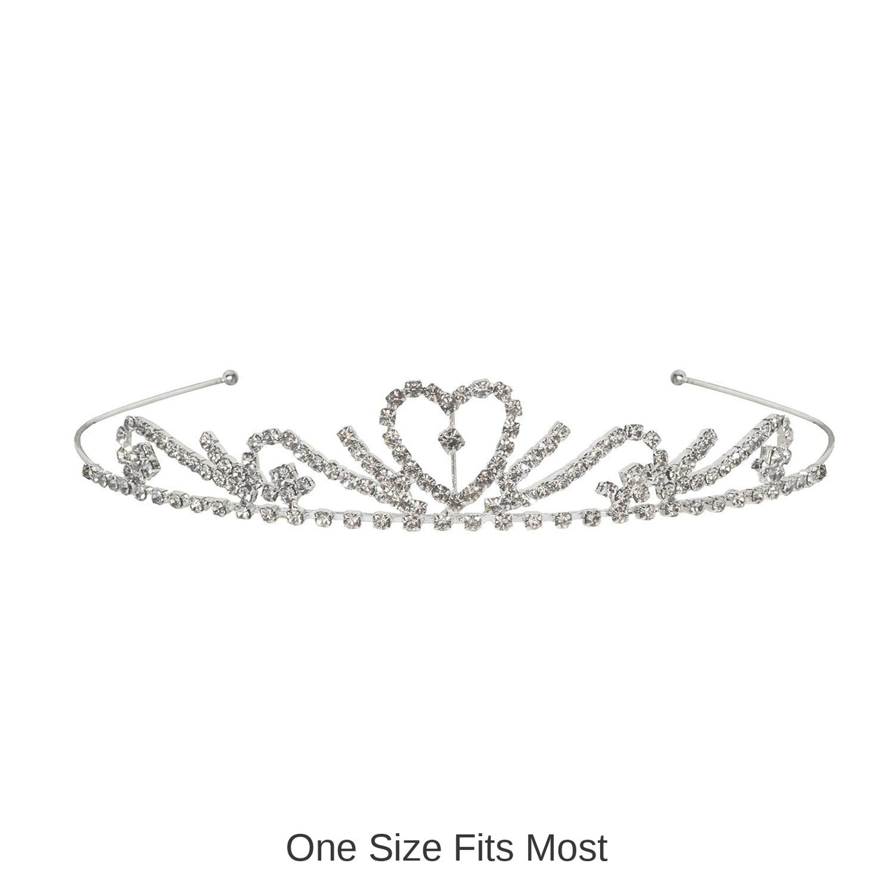 6 Pack Bulk Royal Love Rhinestone Tiara