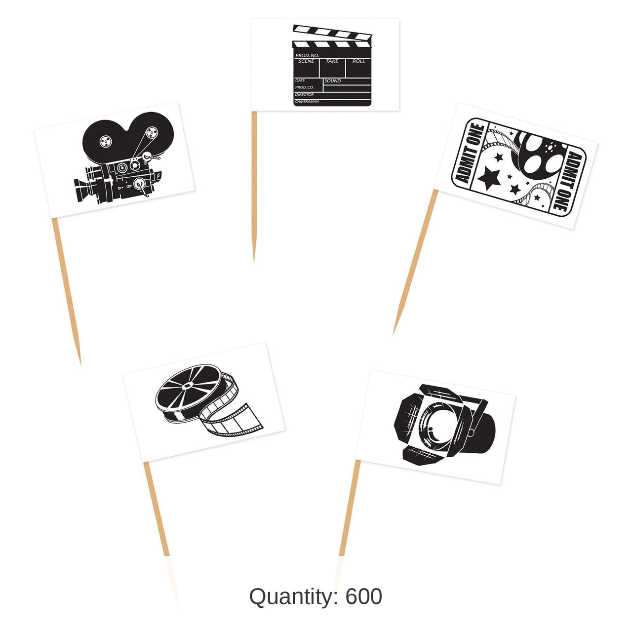 600 Pack Bulk Movie Set Party Picks