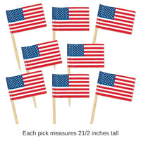 600 Pack Bulk Packaged U S Flag Party Picks