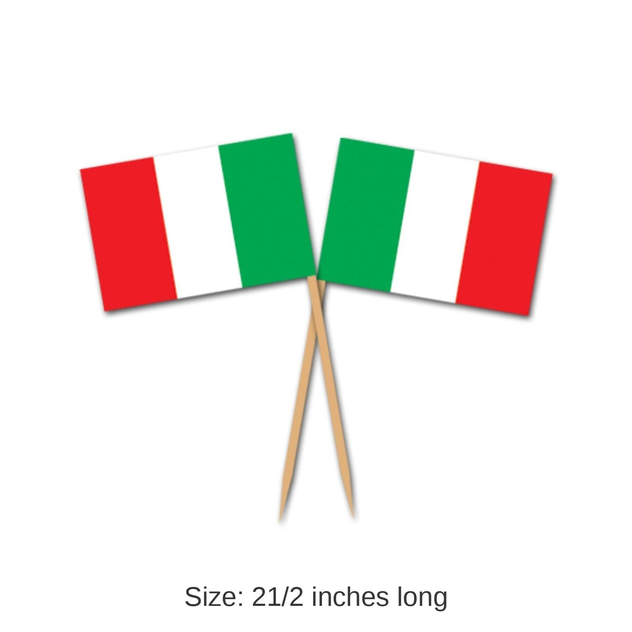 600 Pack Bulk Italian Flag Party Picks