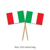 600 Pack Bulk Italian Flag Party Picks