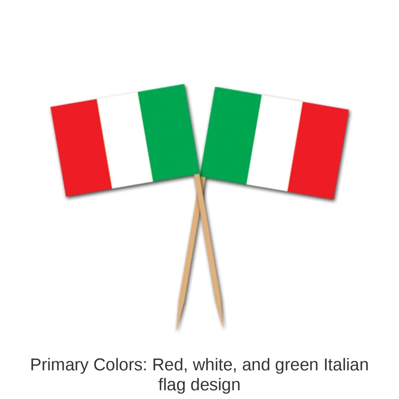 600 Pack Bulk Italian Flag Party Picks