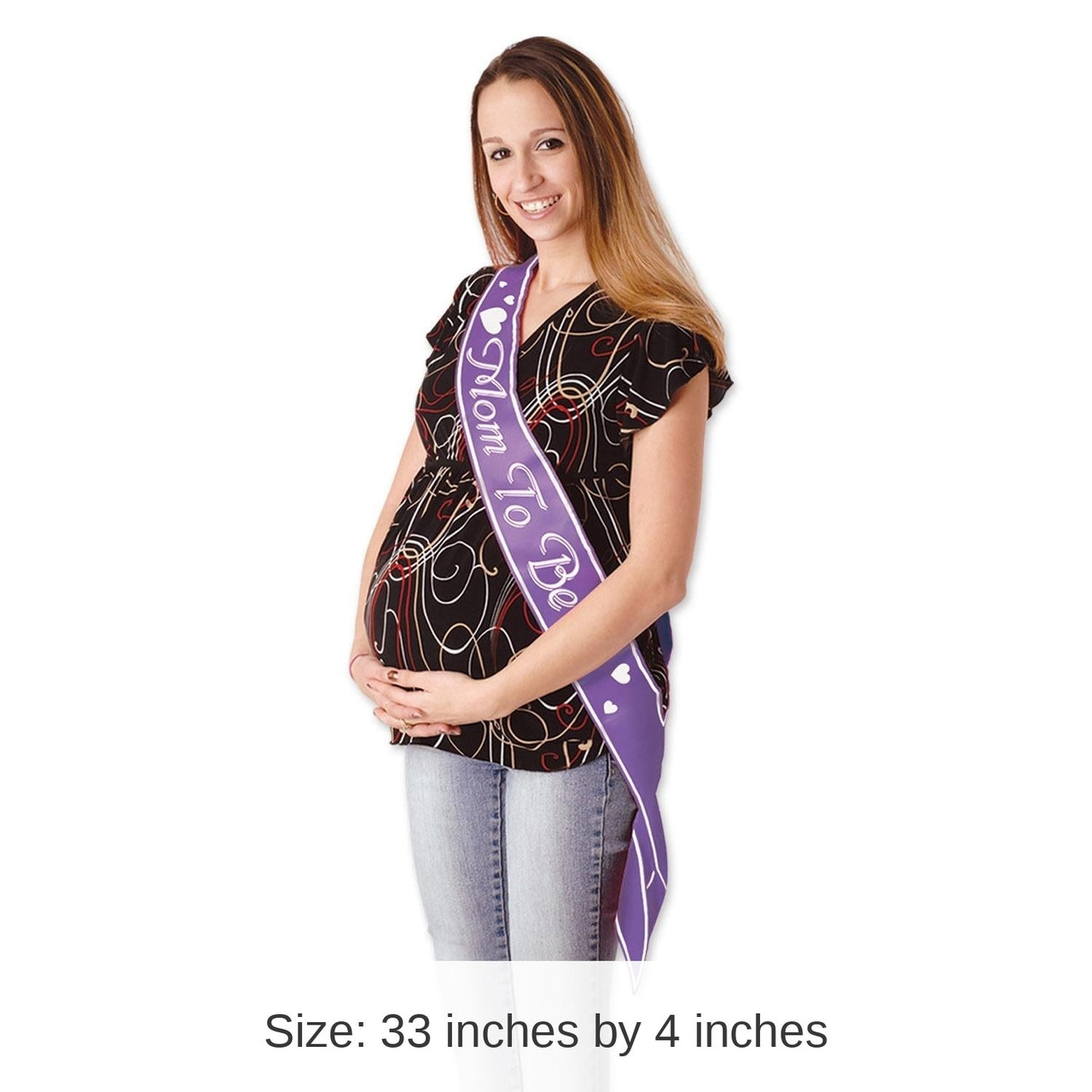 6 Pack Bulk Mom To Be Satin Sash