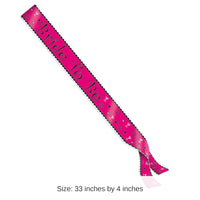 6 Pack Bulk Bachelorette Party Bride To Be Satin Sash