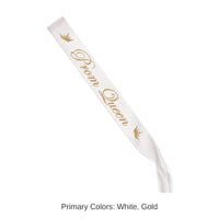 6 Pack Bulk Prom Queen Satin Sash