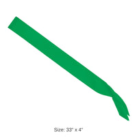 6 Pack Bulk Satin Sash - green