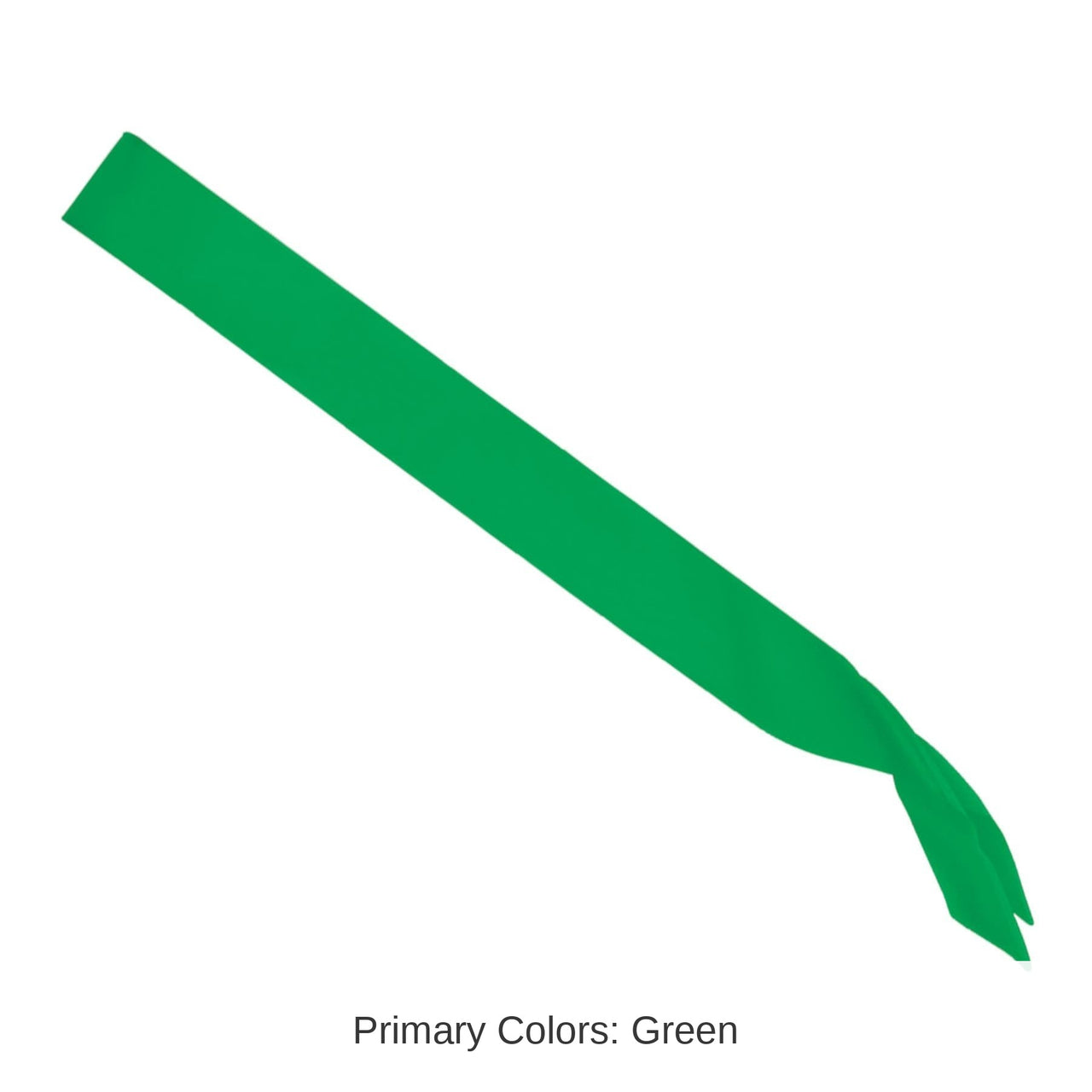 6 Pack Bulk Satin Sash - green