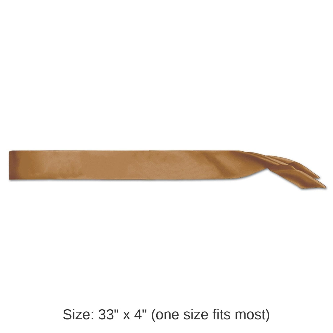 6 Pack Bulk Satin Sash - gold