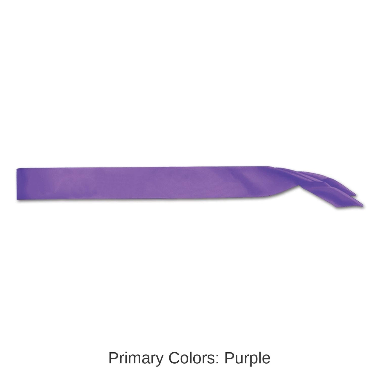 6 Pack Bulk Satin Sash - purple